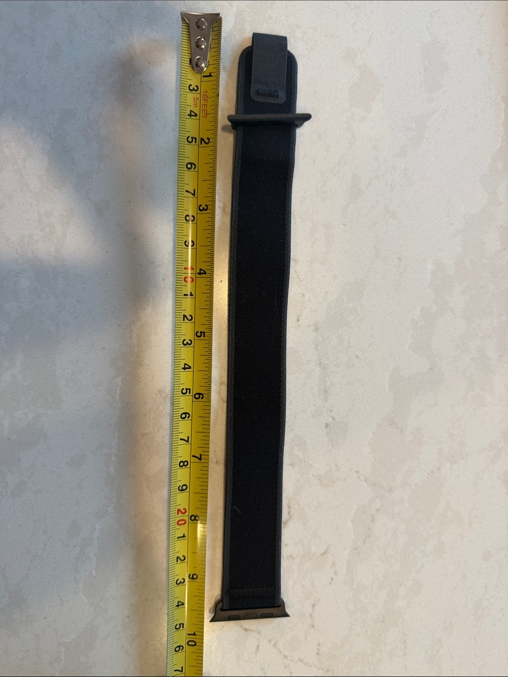Apple Adjustable Black Elastic Watch Band Strap for Men